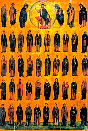 Собор преподобных отцев, на Богошественной Горе Синай подвизавшихся (переходящее празднование в среду Светлой седмицы)